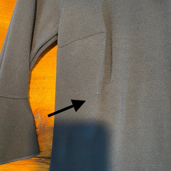 Banana Republic Navy Sheath Ruffle Sleeve Dress - Picture 7 of 7